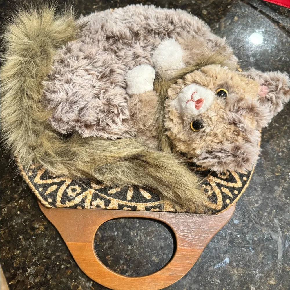 Unique handmade crochet Cat Bag size M